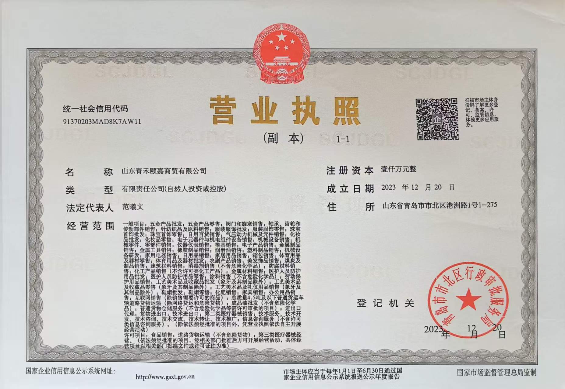 Business license